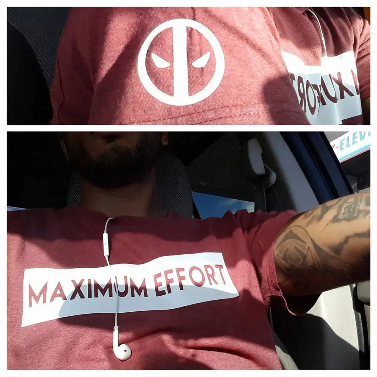 Custom Maximum Effort character tee